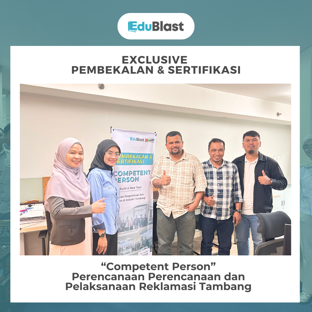 Exclusive Pembekalan dan Sertifikasi Perencanaan Perencanaan dan Pelaksanaan Reklamasi Tambang