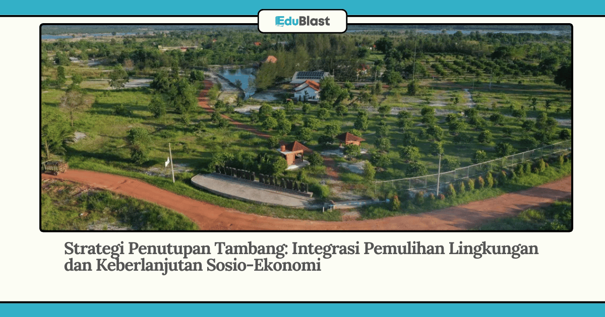 Strategi Penutupan Tambang: Integrasi Pemulihan Lingkungan dan Keberlanjutan Sosio-Ekonomi